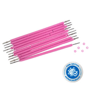 6003168 ELASTICO LIG.BENGALINHA ANTIMICROBIANO ROSA CHICLETE MORELLI