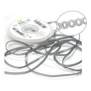 6005117 ELASTICO CORRENTE CURTO PRATEADO 1,5M MORELLI