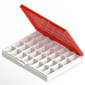 8002011 CAIXA P/BANDAS UNIV.SUP D/E COR VERMELHA MORELLI