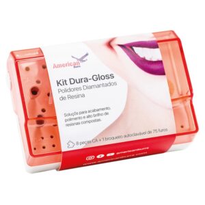 Kit para Acabamento e Polimento Diamantado para Resinas Dura-Gloss American Burrs